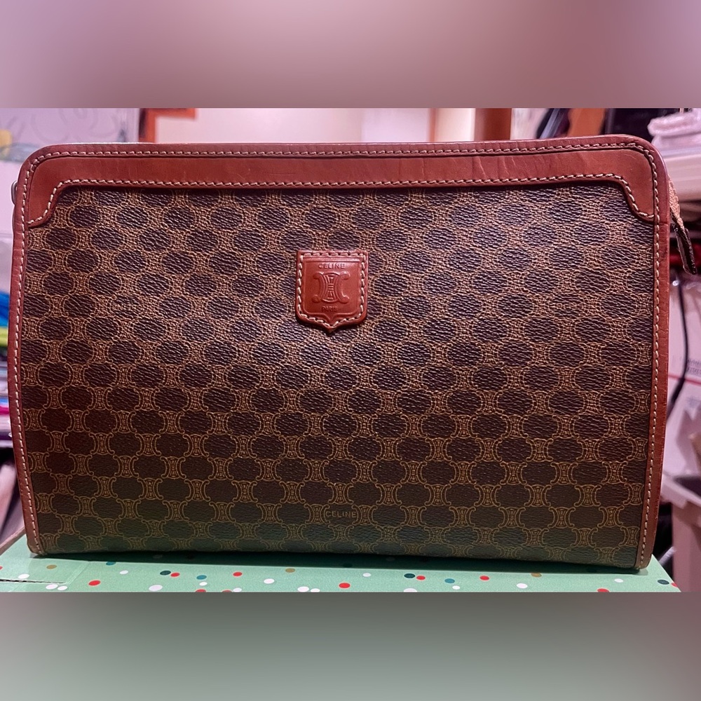 Celine Vintage Macadam Clutch